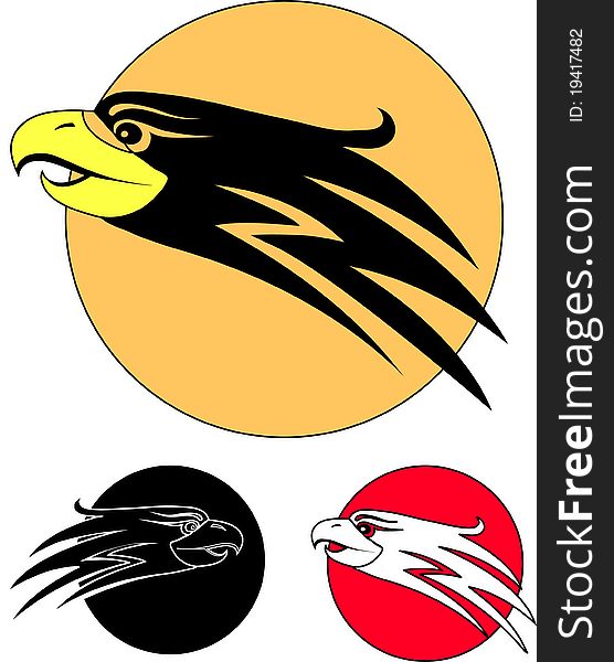 The eagle bird as a symbol. 3 icon