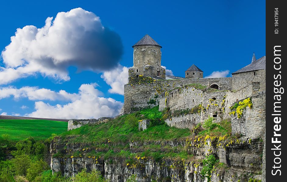 Ancient medieval beautiful castle in Kamyanets-Podilsky, Ukraine. One of the most famous place for tourizm. Ancient medieval beautiful castle in Kamyanets-Podilsky, Ukraine. One of the most famous place for tourizm.