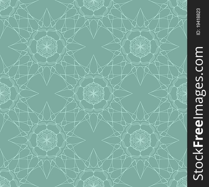 A seamless background pattern in a green snowflake inspired design. A version of the file is available. A seamless background pattern in a green snowflake inspired design. A version of the file is available.