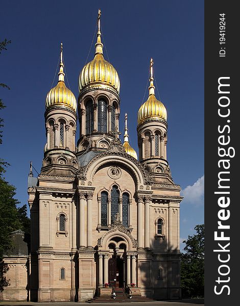 The russian orthodox church of Saint Elizabeth in Wiesbaden, Germany. The russian orthodox church of Saint Elizabeth in Wiesbaden, Germany.