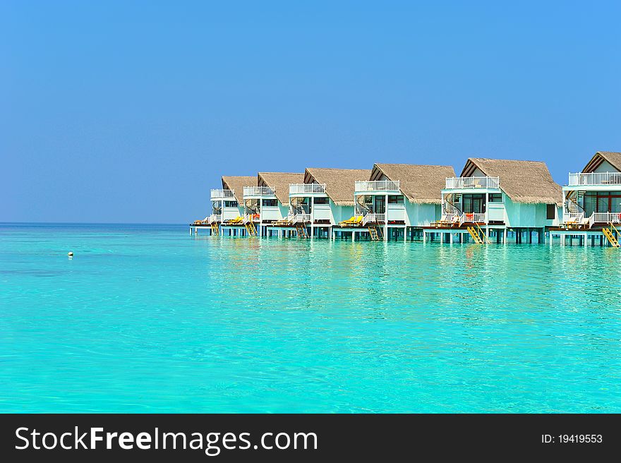 Maldive water villa - bungalows