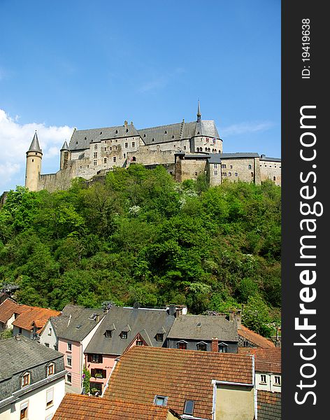 Beautiful Vianden Castle in Luxembourg