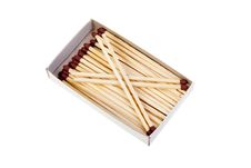 Matches In Box Royalty Free Stock Photography