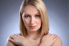 Stunning Young Blonde Girl With Blue Eyes Royalty Free Stock Images Stunning Young Blonde Girl With Blue Eyes Royalty Free Stock Images