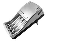 Charger For AA-battery Stock Image Charger For AA-battery Stock Image