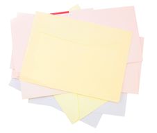 Isolated Envelope Royalty Free Stock Images