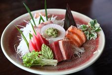 Mix Sashimi, Raw Fish Tuna And Salmon Sashimi Royalty Free Stock Image Mix Sashimi, Raw Fish Tuna And Salmon Sashimi Royalty Free Stock Image