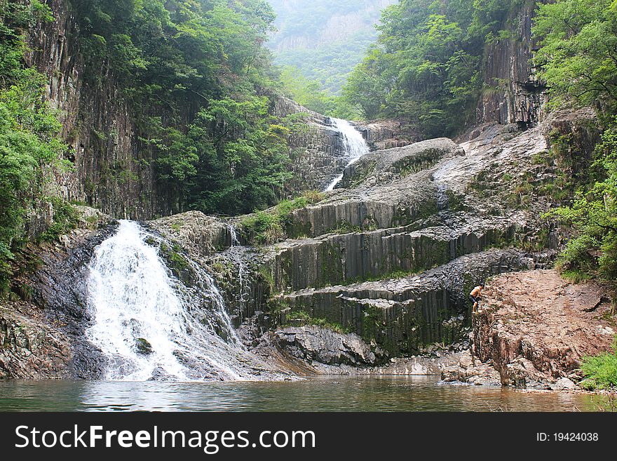 Spectacular waterfalls in front of eyes