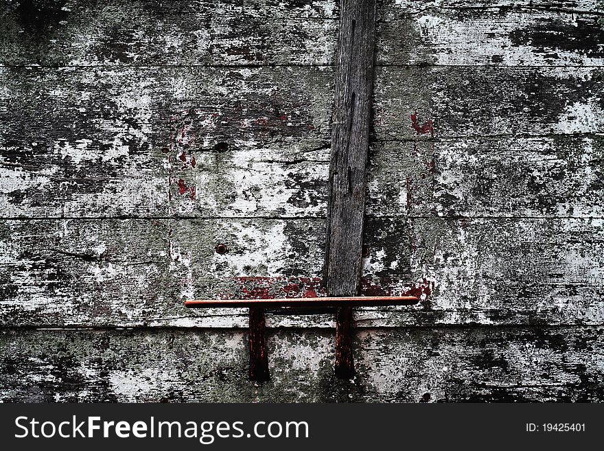 Basketball Hoop On old wood background. Basketball Hoop On old wood background