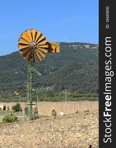 Windmill located in Montblanc, currently disused