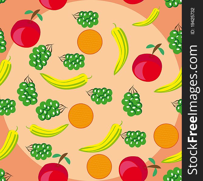 Abstract Pattern With Fruits