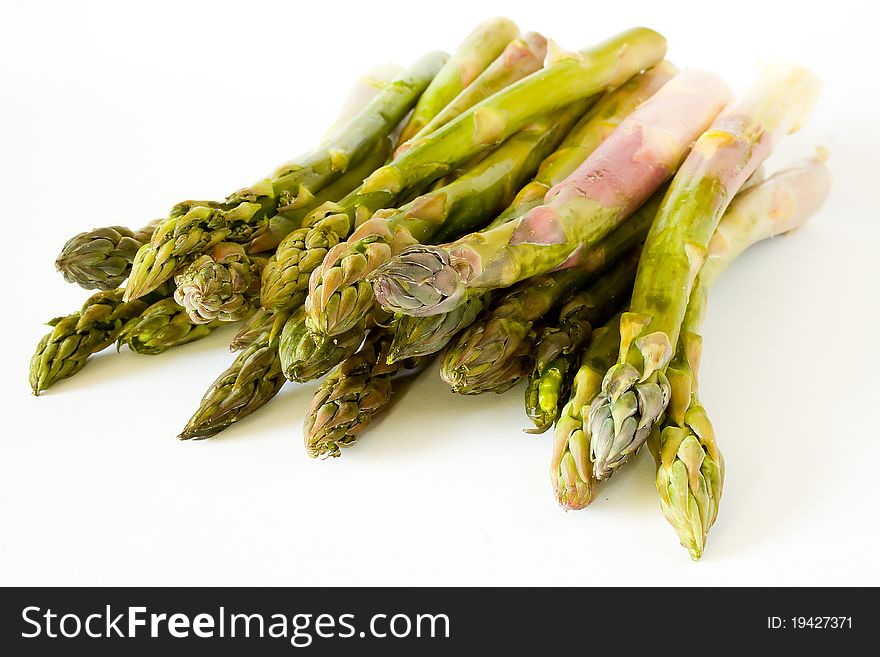 Closeup of bunch of asparagus
