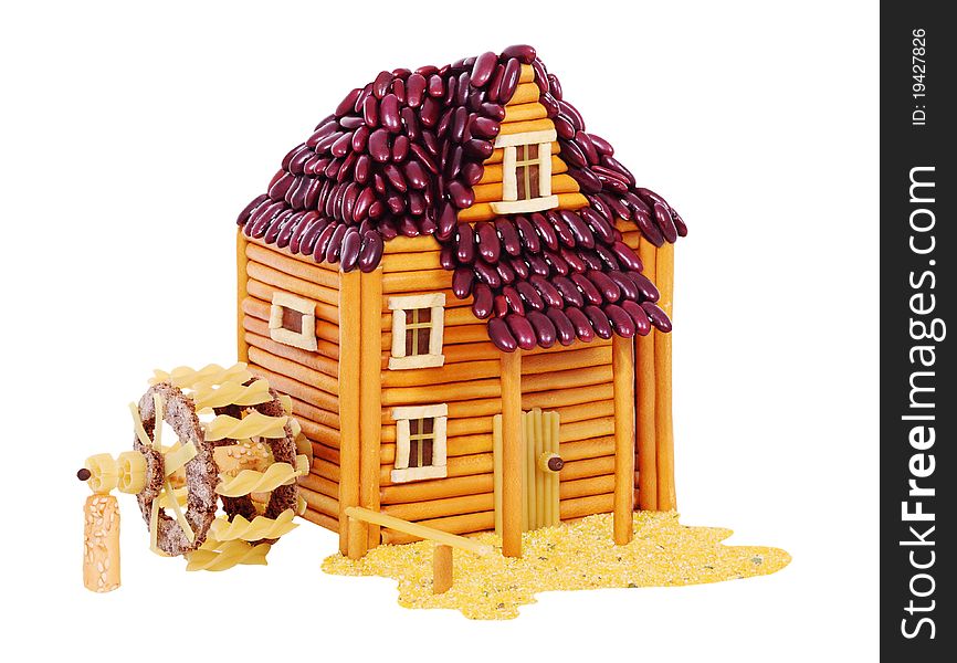 Watermill made from food