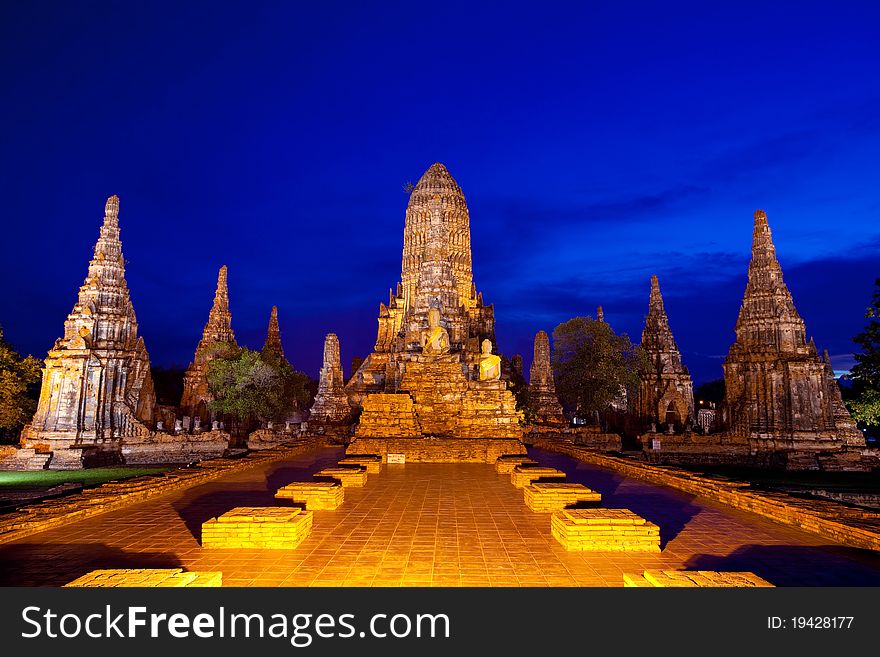 Temple in Ayutthaya ancient Thailand