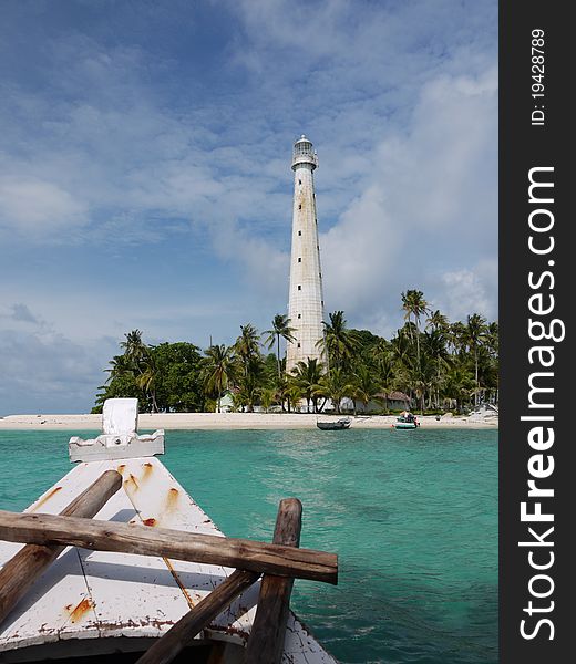 Watch tower on a tropical island