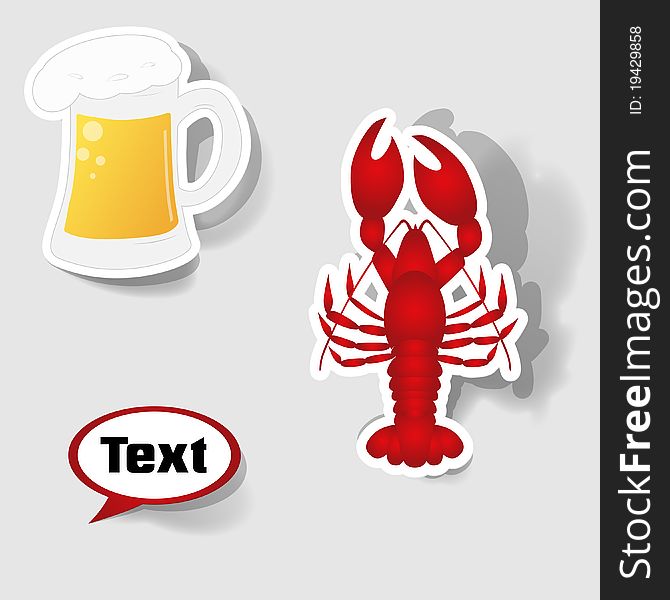 Icon Lobster And A Beer