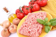 Spaghetti Bolognese Ingredients Royalty Free Stock Image Spaghetti Bolognese Ingredients Royalty Free Stock Image