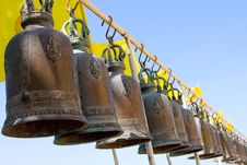 Bell In Buddisht Temple Royalty Free Stock Photo