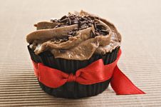 Lovely Fresh Chocolate Cupcake Royalty Free Stock Images Lovely Fresh Chocolate Cupcake Royalty Free Stock Images