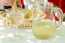 Glass And Bowl Of Wine Stock Photography Glass And Bowl Of Wine Stock Photography
