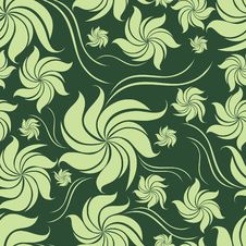 Seamless Green Floral Pattern With Leafs Stock Image Seamless Green Floral Pattern With Leafs Stock Image