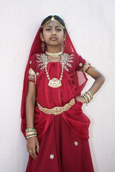 Girl In Dance Costume Stock Photo
