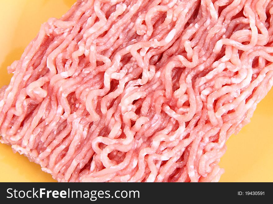 Minced meat in close up