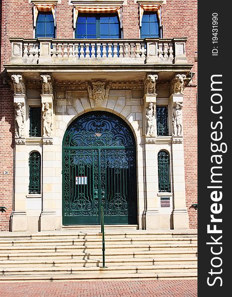 Door of a rich townhouse. Door of a rich townhouse