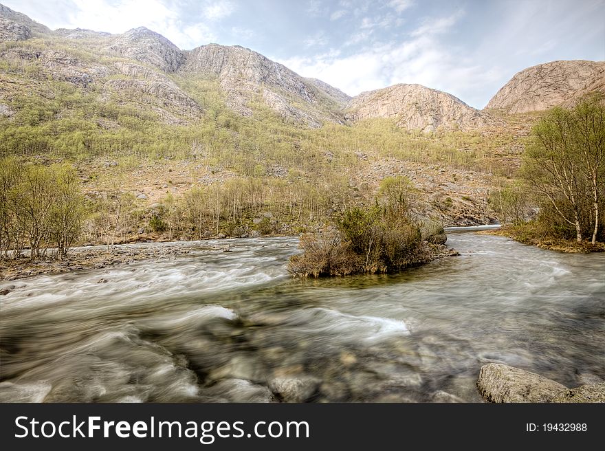 River And Mountains