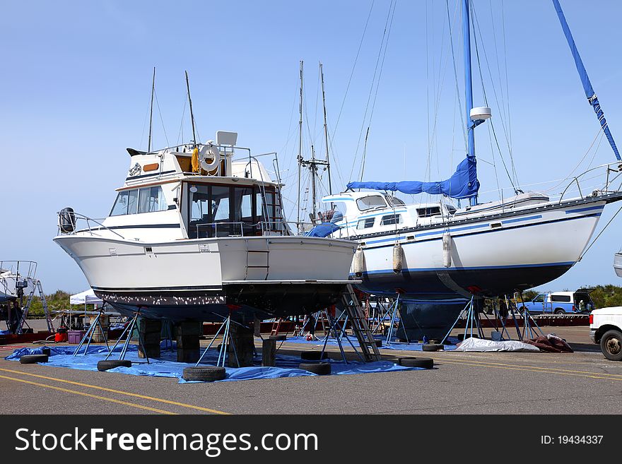 Boat repairs and maintenance on stands and dry land, Astoria OR. Boat repairs and maintenance on stands and dry land, Astoria OR.