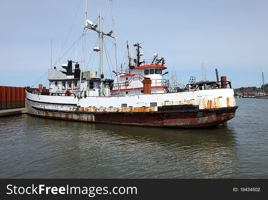 Fishing vessels old & new, Astoria Oregon.