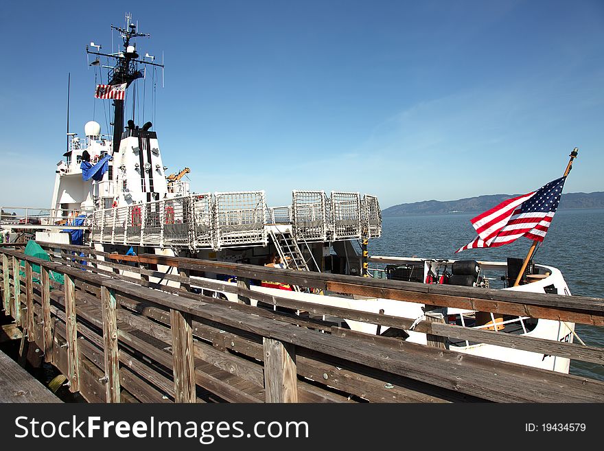 Coast Guard Vessel Docked, Astoria Oregon.