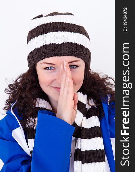 Young Pretty Woman Wearing Hat