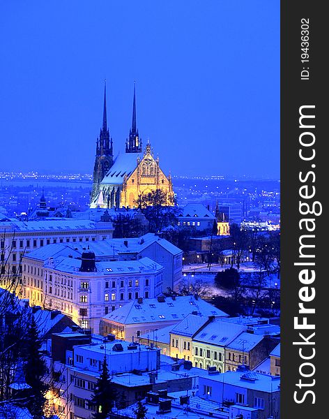 Cathedral of St. Peter and Paul in Brno, Czech republic. Cathedral of St. Peter and Paul in Brno, Czech republic