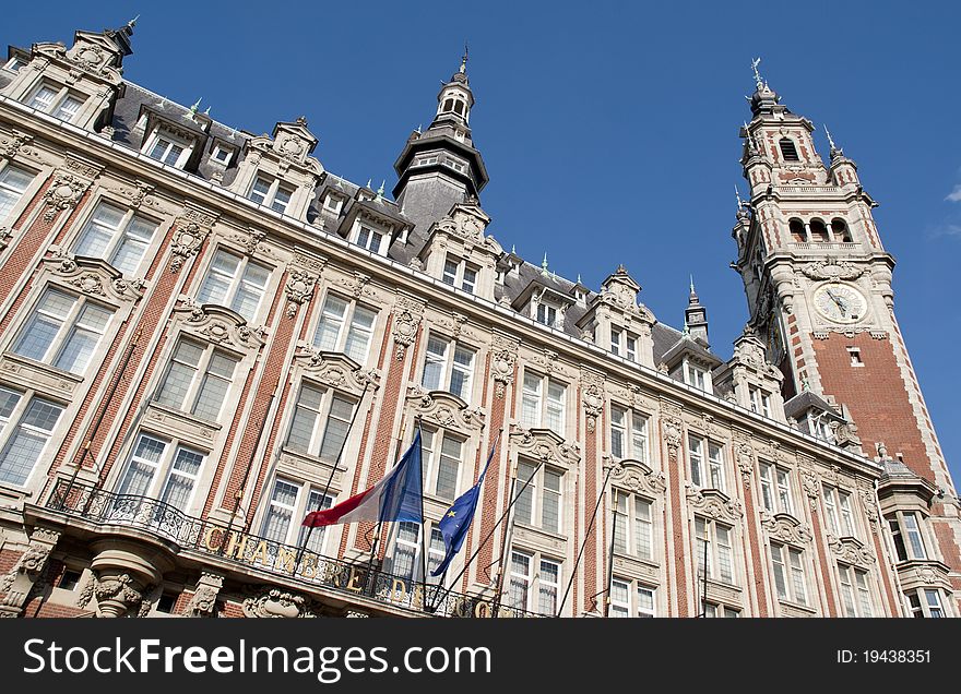 Belfry On The Main Square Of Lille, France