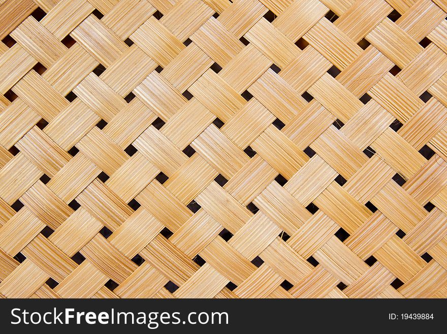 Woven bamboo pattern use for background