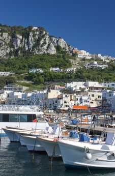 Capri - View Of Port Royalty Free Stock Photo