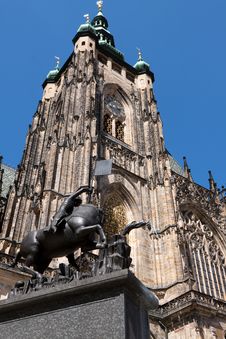 St. Vitus Cathedral In Prague Royalty Free Stock Photo