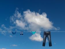 Clothes Line Stock Photography