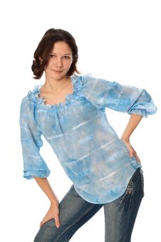 Woman In Jeans Stock Photography Woman In Jeans Stock Photography
