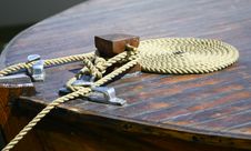 Boat Rope On Dock Royalty Free Stock Photo Boat Rope On Dock Royalty Free Stock Photo