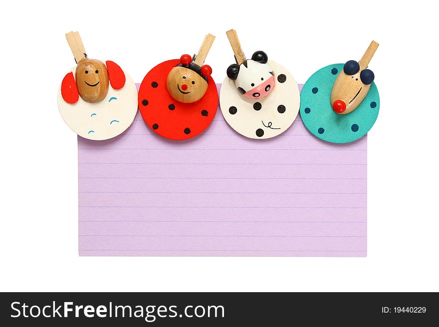 Notepad With Colorful Clips