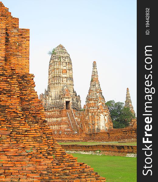 Chaiwattanaram temple in Ayutthaya Historical Park , Thailand