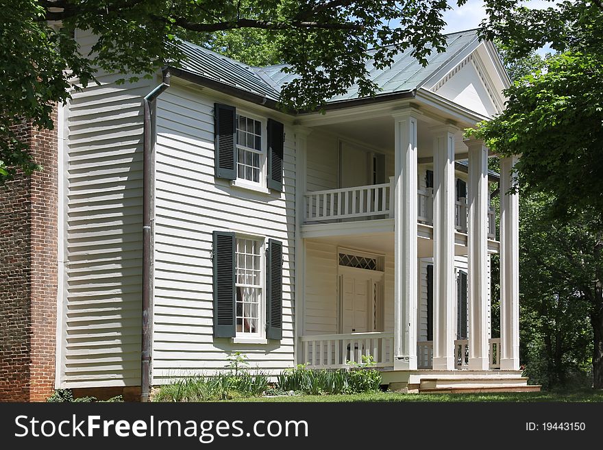 Main house on the Sam Davis American Confederate Hero Home in Smyrna Tennessee. Main house on the Sam Davis American Confederate Hero Home in Smyrna Tennessee.