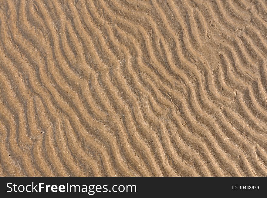 Ripples of the sand can used for background