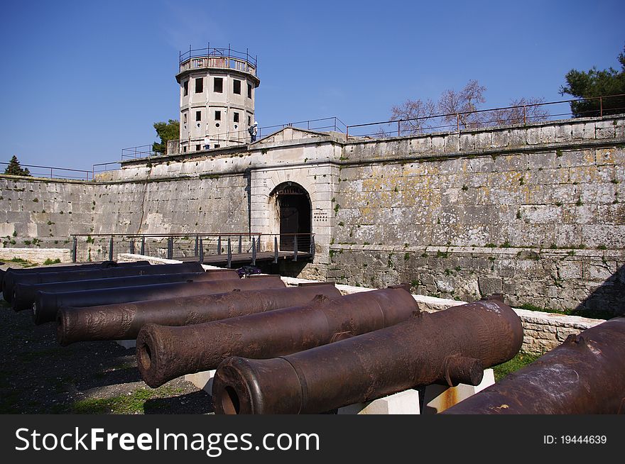 Austro Hungarian fort in Pula, Croatia. Austro Hungarian fort in Pula, Croatia.