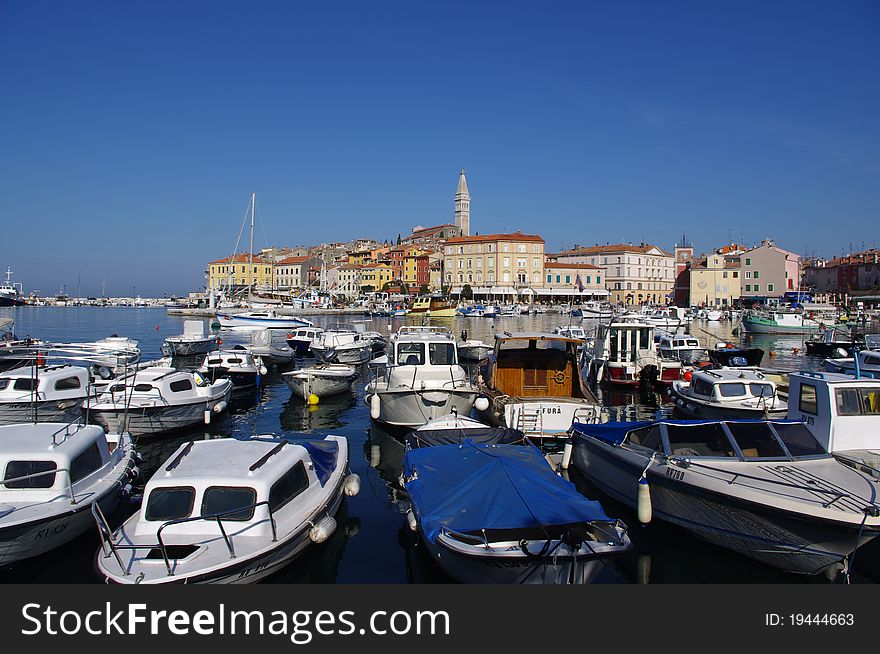 Little town on the Adriatic sea. Little town on the Adriatic sea