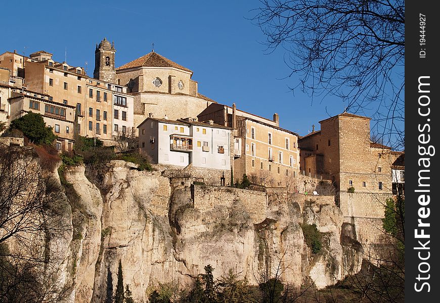 Hanging Houses of Cuenca in Spain. Hanging Houses of Cuenca in Spain