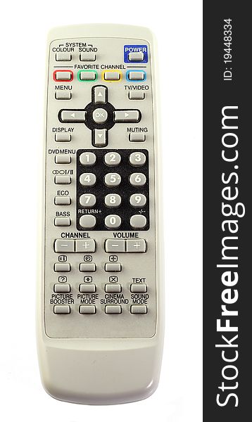 Remote Control on wite background