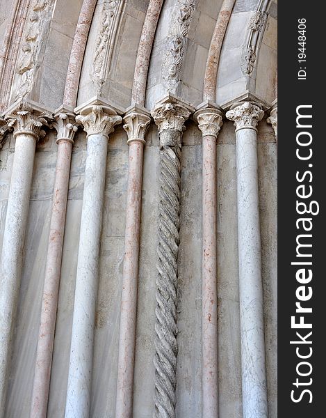 Marble columns